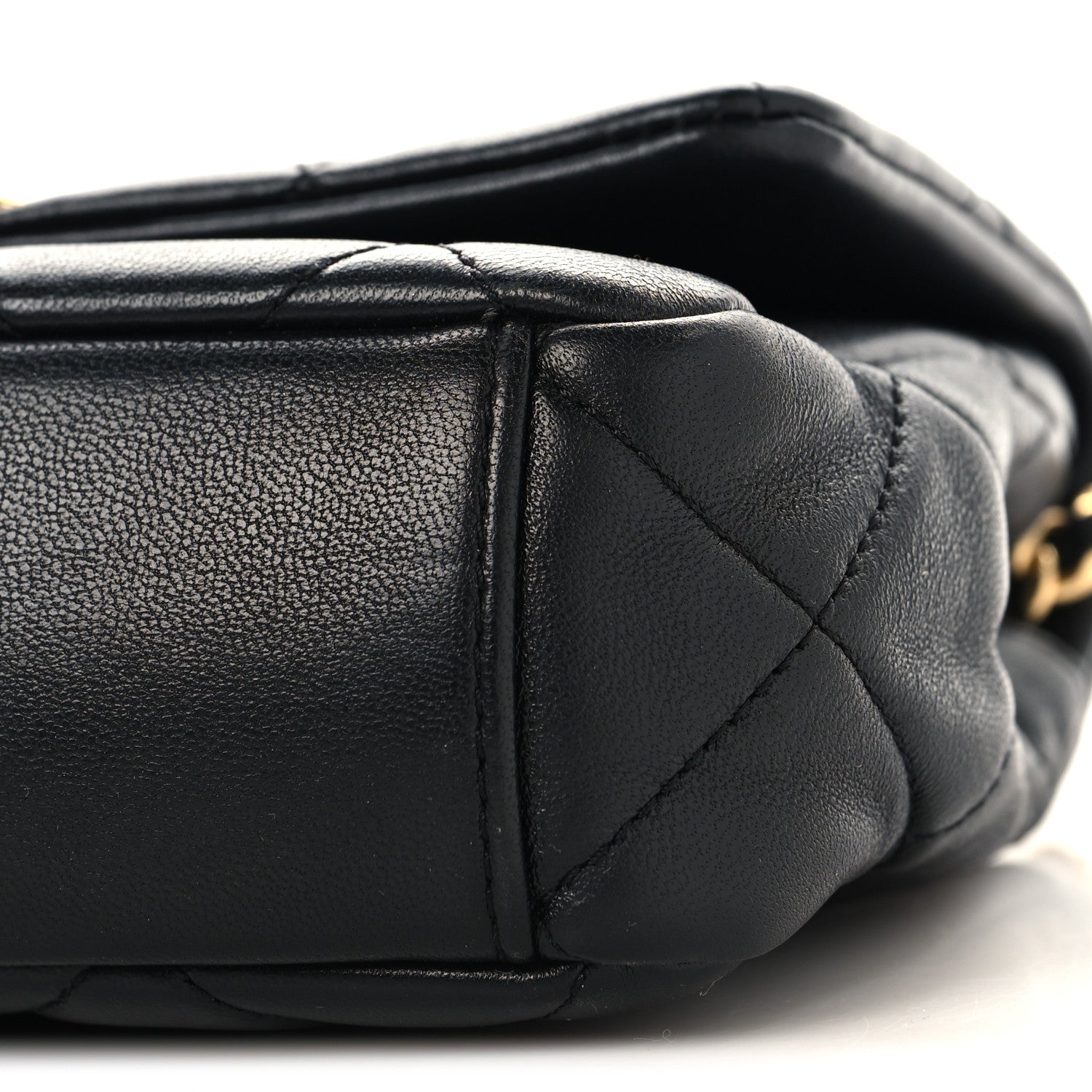 Chanel Lambskin Quilted Mini CC Crystal Logo Chain Flap Black 10 of 10