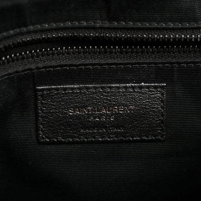 Saint Laurent Calfskin Y Quilted Monogram Large Loulou Chain Satchel Black 6 of 17