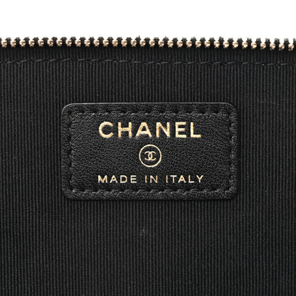 Chanel Lambskin Quilted Small Top Handle Vanity Case With Chain Black 6 of 11