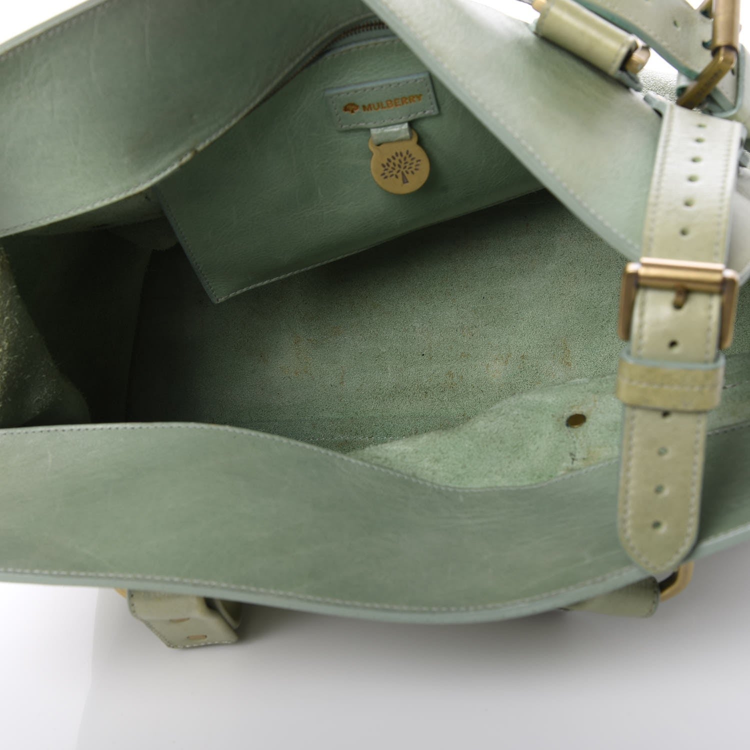 Mulberry Calfskin Roxanne Satchel Green 5 of 12