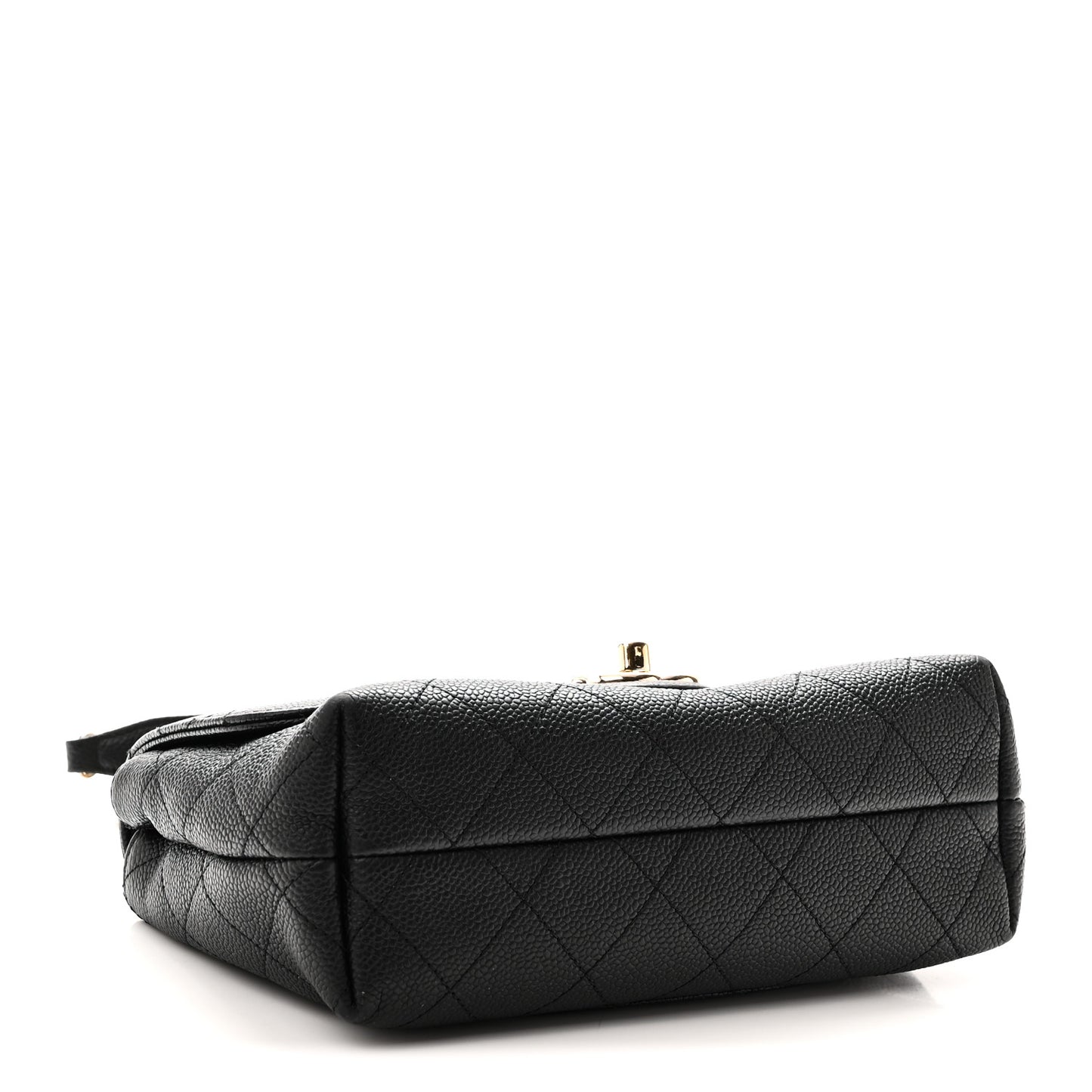 Caviar Quilted Small City Walk Flap Black