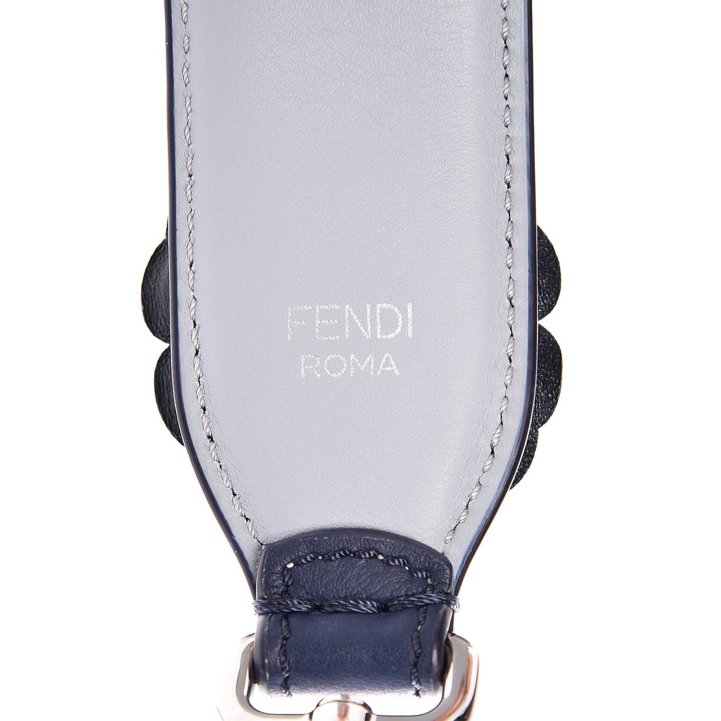 Vitello Dolce Flowerland Bi-Color Studded Strap You Blueberry Azzurro Polvere Multicolor