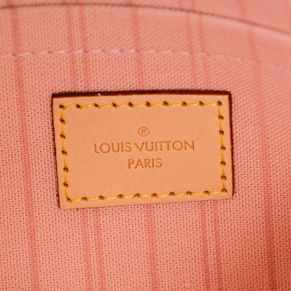 Louis Vuitton Damier Azur Neverfull MM GM Pochette Rose Ballerine 6 of 6