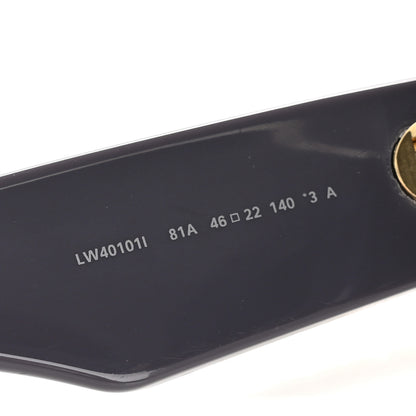 Loewe Acetate Rectangular Sunglasses LW40101I Dusty Lilac 6 of 10