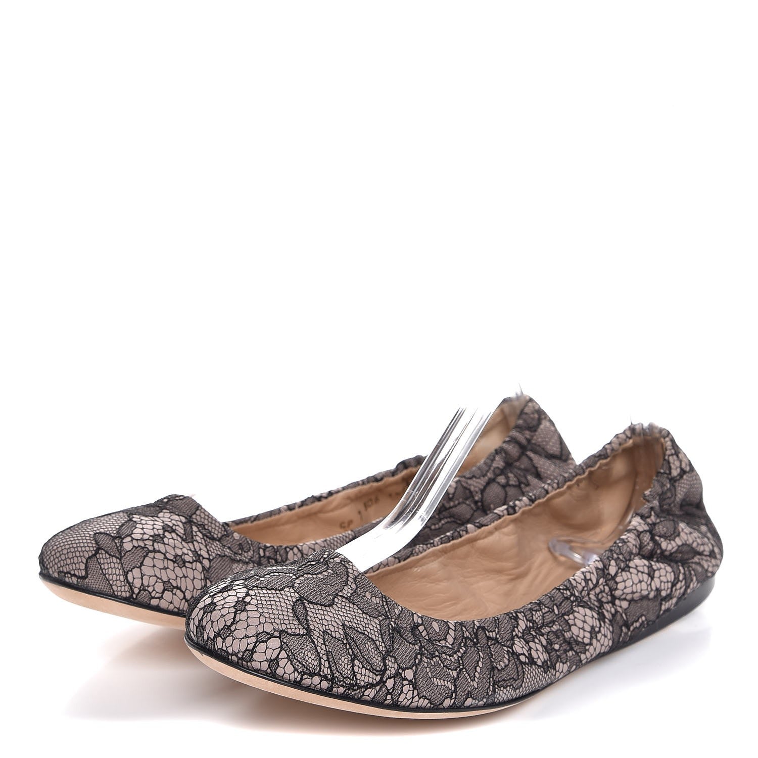 Valentino Garavani Lace Ballerina Flats 40 Black 3 of 11