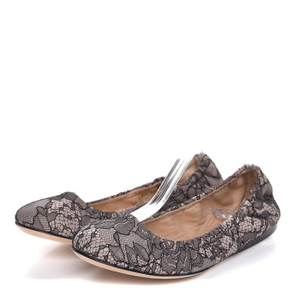 Valentino Garavani Lace Ballerina Flats 40 Black 3 of 11