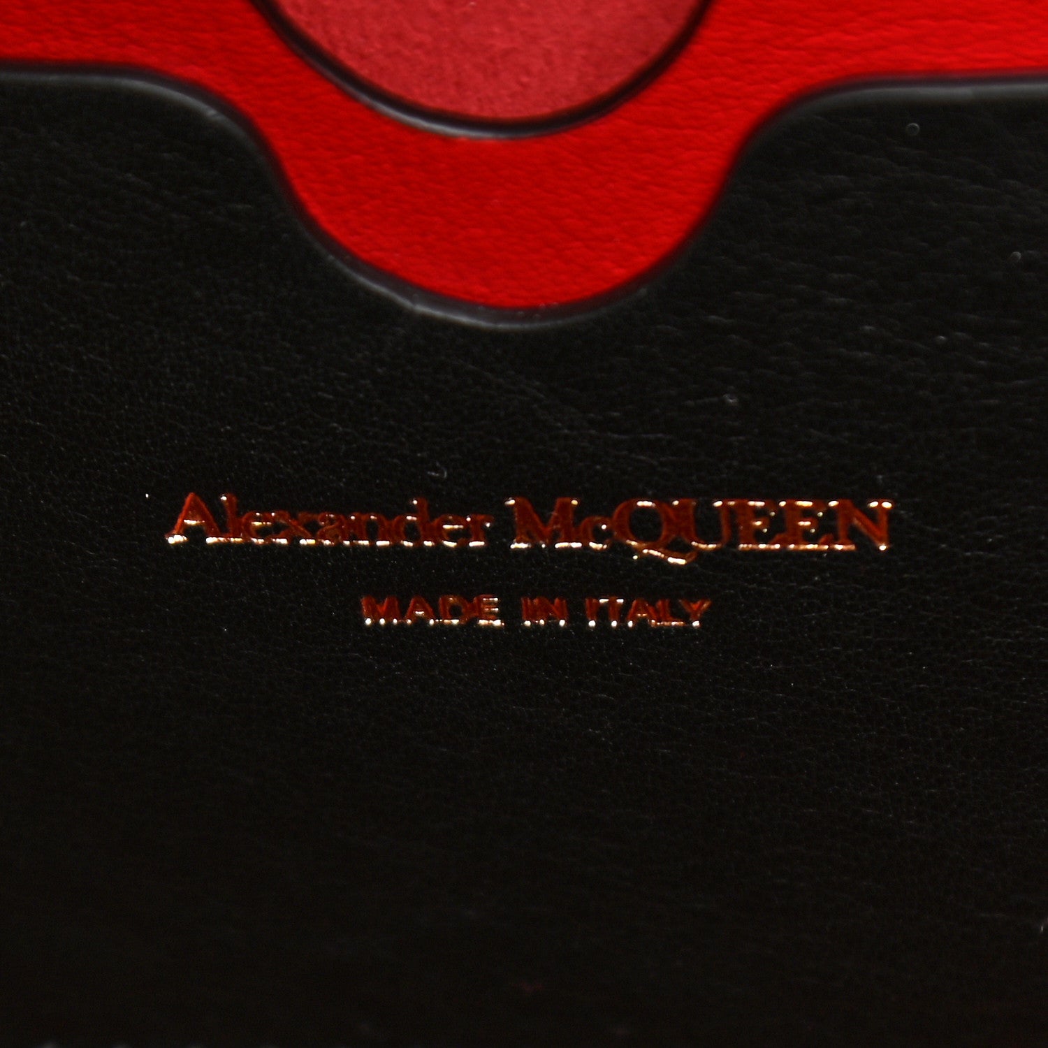 Alexander McQueen Calfskin The Tall Story Shoulder Bag Black Red 11 of 14
