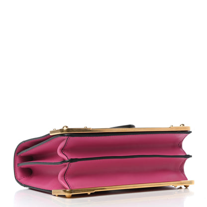 Prada City Calf Saffiano Cahier Bag Fuxia Black 4 of 12