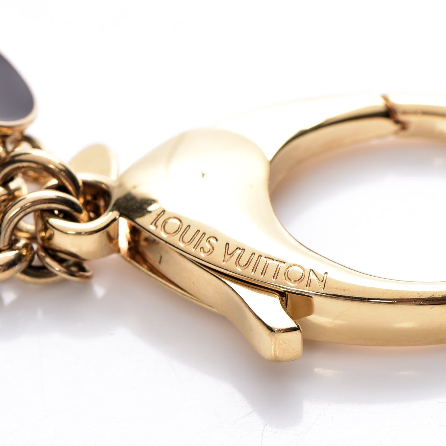 Louis Vuitton Fleur De Monogram Bag Charm Dore 3 of 5