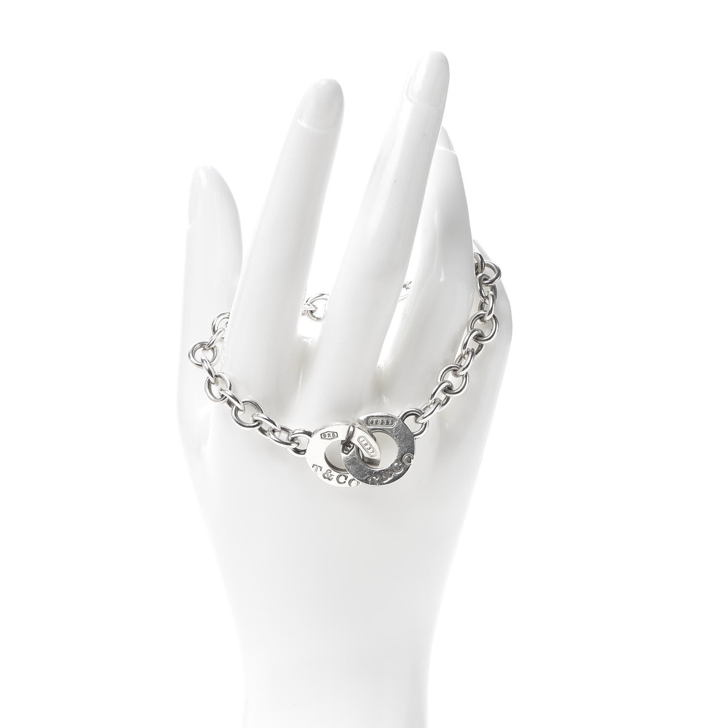 Tiffany Sterling Silver 1837 Circle Clasp Bracelet 2 of 5