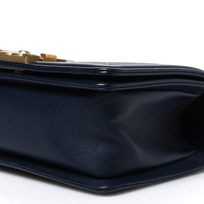 Chanel Caviar Quilted Small Boy Flap Navy 10 of 10