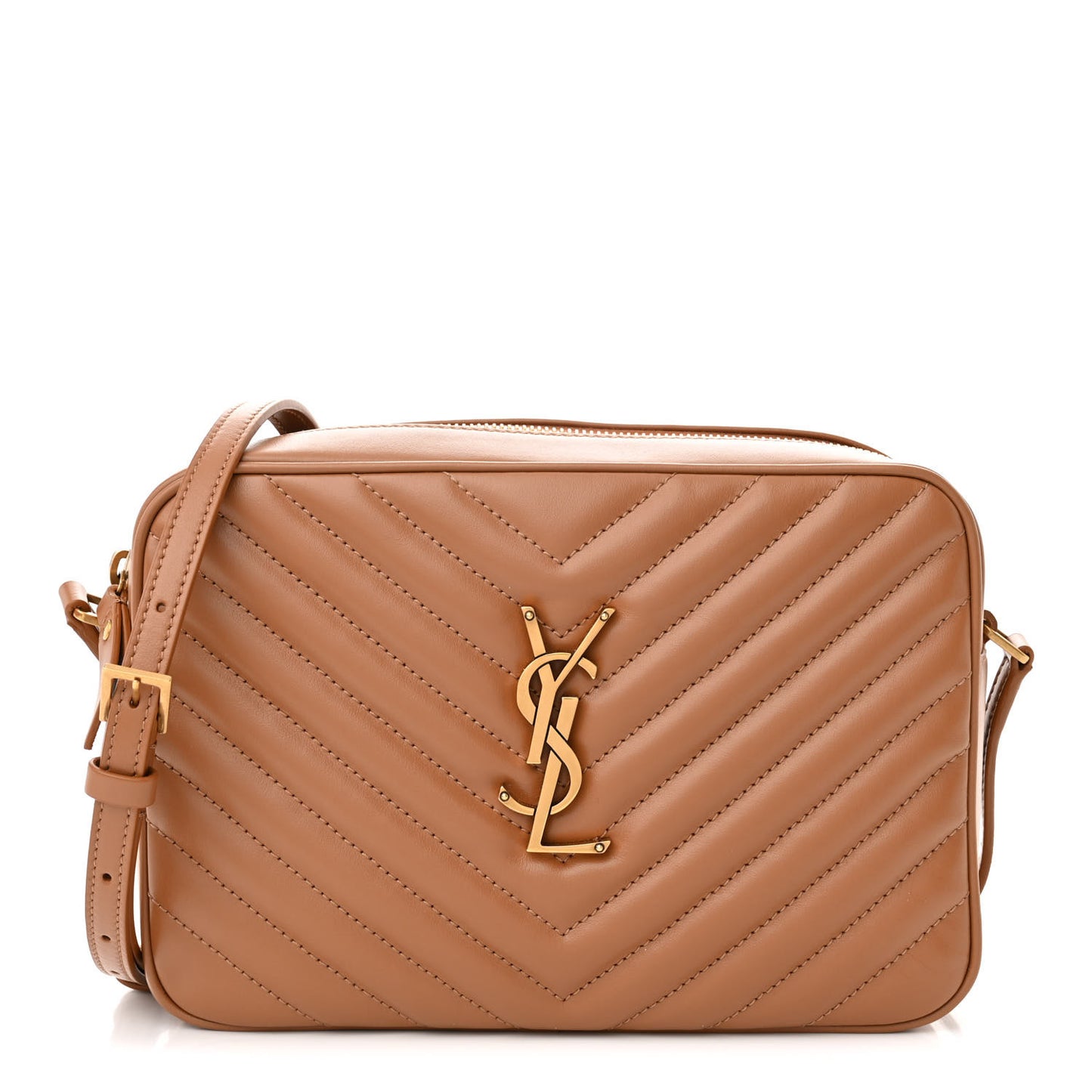 Calfskin Matelasse Monogram Lou Camera Bag Cinnamon