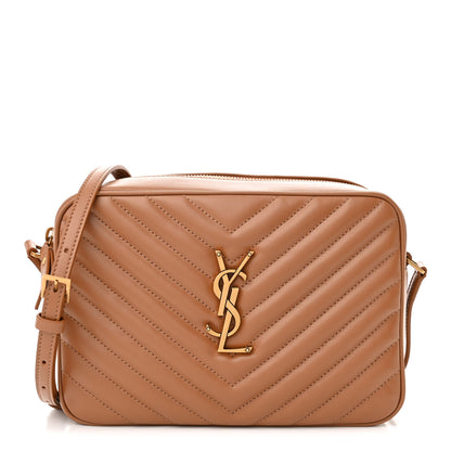 Saint Laurent Calfskin Matelasse Monogram Lou Camera Bag Cinnamon 1 of 11