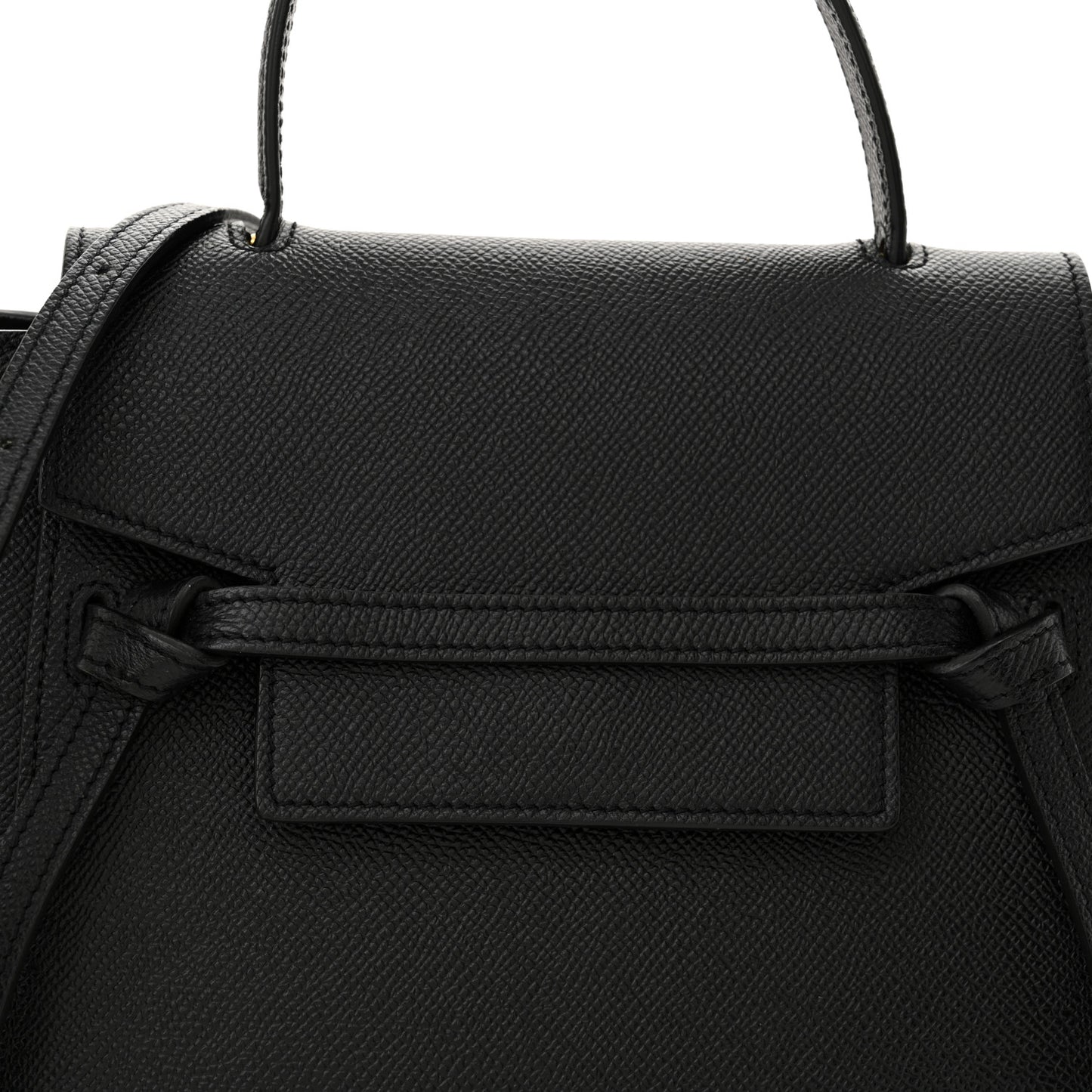 Grained Calfskin Nano Belt Bag Black