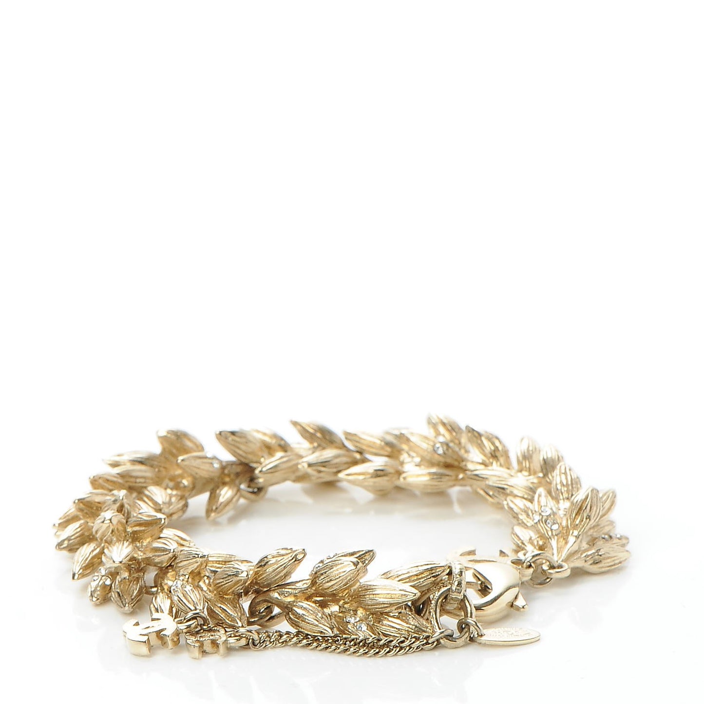 Crystal CC Sheath of Wheat Bracelet Gold