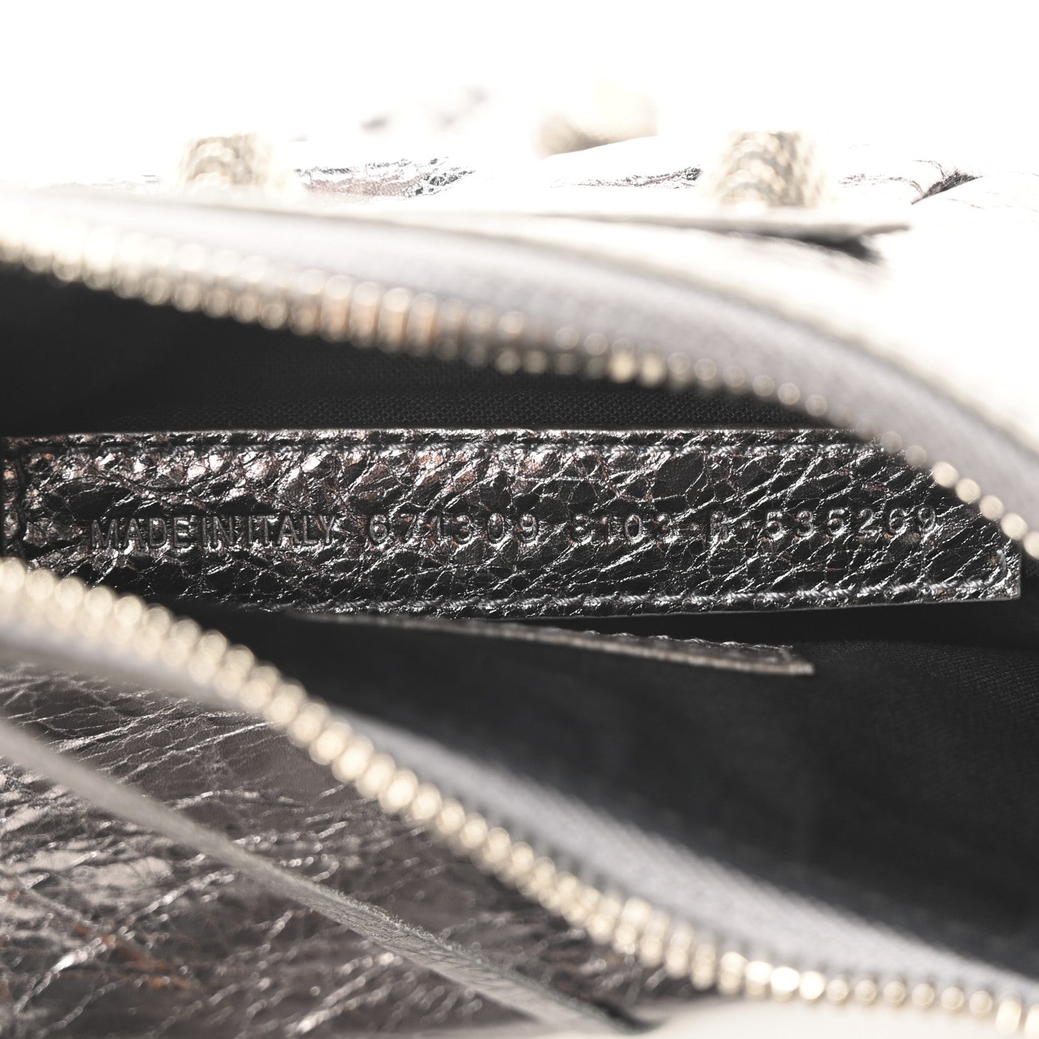 Balenciaga Metallic Agneau Arena Le Cagole Shoulder Bag XS Silver 8 of 11