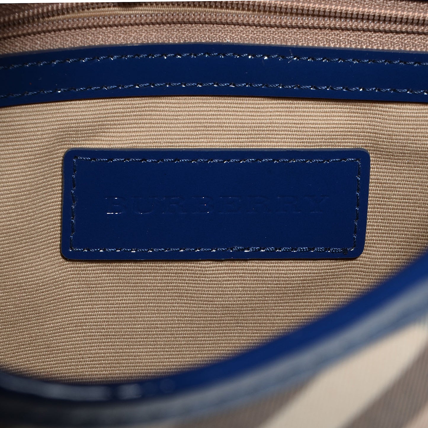 Patent Nova Check Brook Hobo Jet Blue