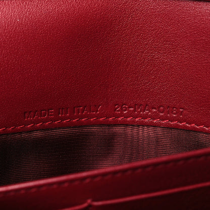 Christian Dior Grained Lambskin J'adior Croisiere Chain Wallet Red 7 of 9