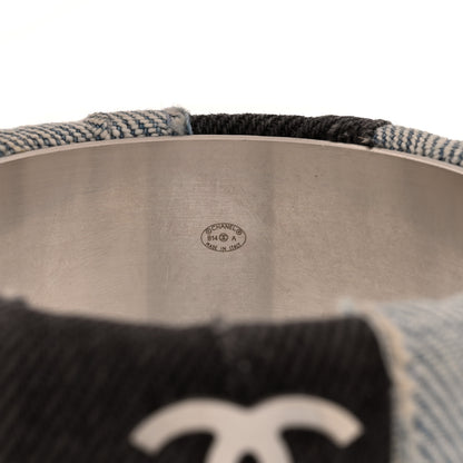 Chanel Denim CC Patchwork Bangle Bracelet 4 of 4