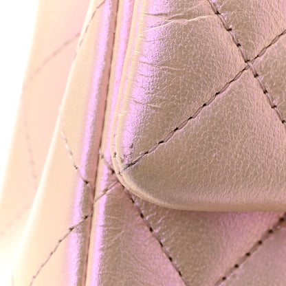 Chanel Iridescent Calfskin Quilted Mini Rectangular Flap Pink 11 of 12