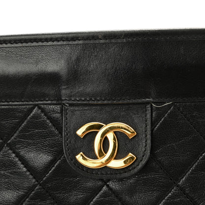 Chanel Lambskin Quilted CC Large Clutch Black 8 of 13