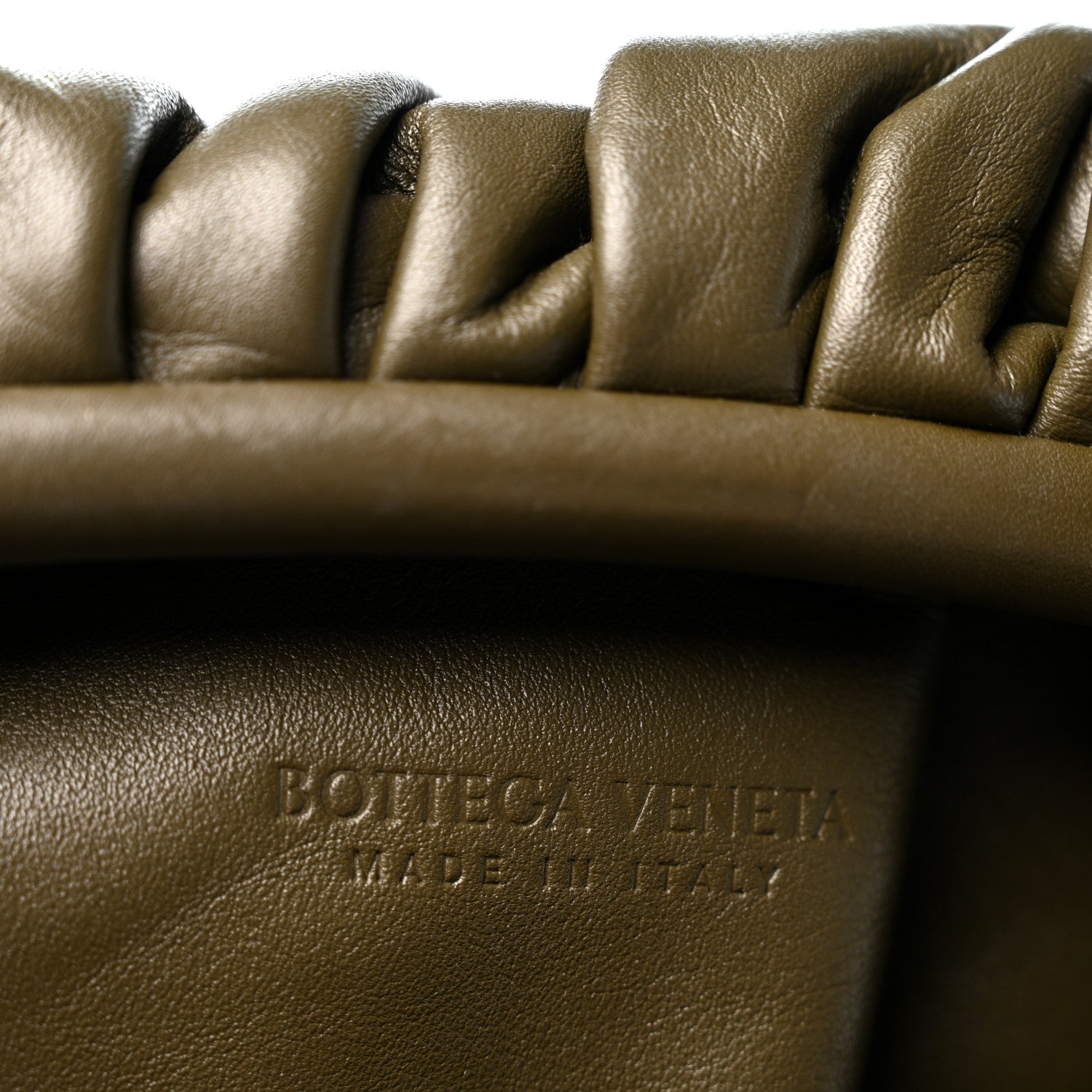 Bottega Veneta Smooth Butter Calf The Pouch Oversized Clutch Mud 6 of 9