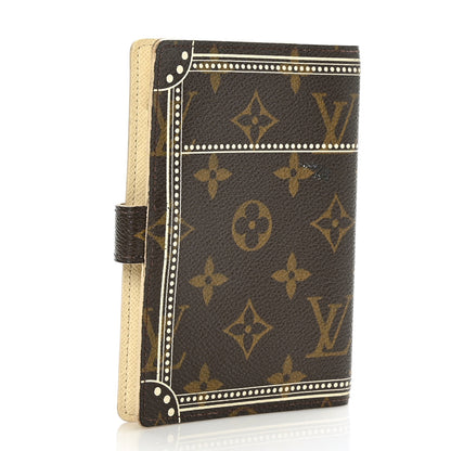Louis Vuitton Monogram Trunk Small Ring Agenda Cover White 3 of 10