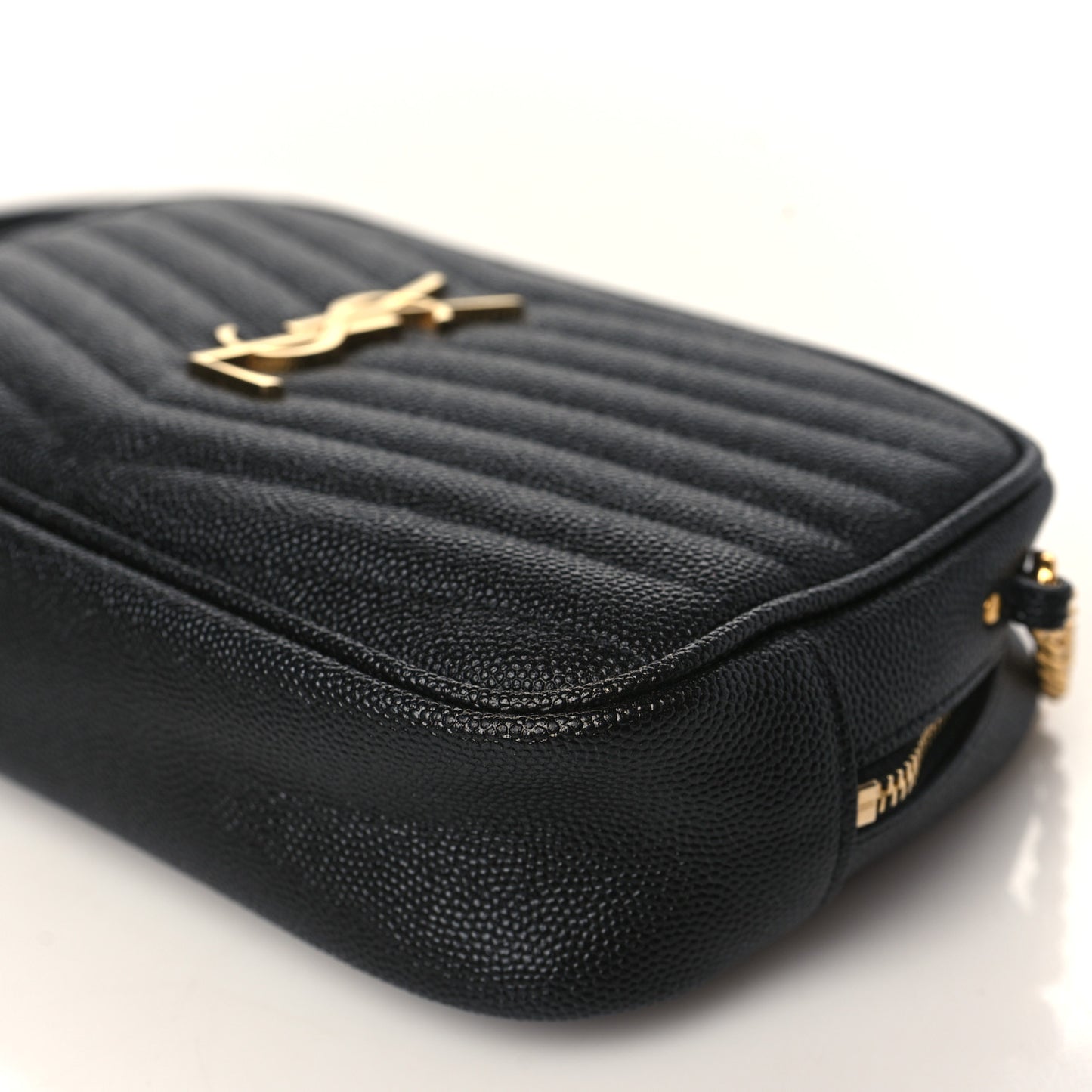 Grain De Poudre Matelasse Monogram Mini Lou Camera Bag Black