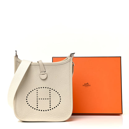 Hermes Taurillon Clemence Evelyne TPM Craie 10 of 10