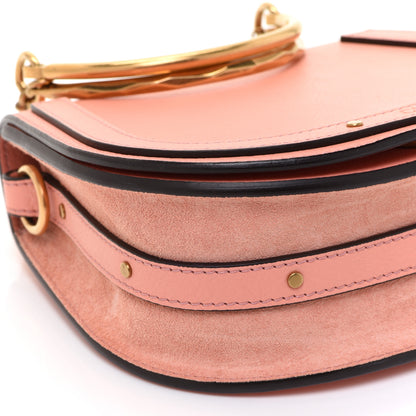 Chloe Calfskin Suede Small Nile Bracelet Bag Ideal Blush 9 of 11