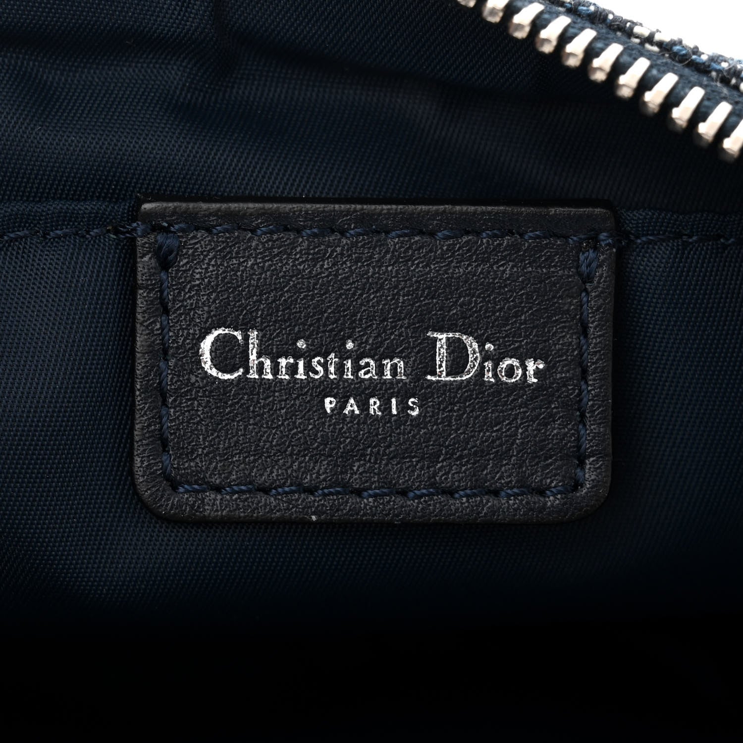 Christian Dior Monogram Shoulder Bag Pochette Blue 6 of 10