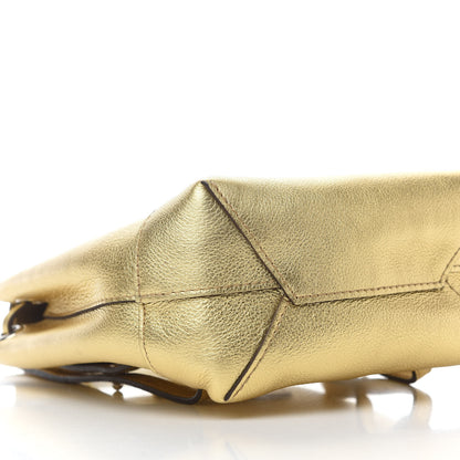 Louis Vuitton Metallic Calfskin Lockme Mini Backpack Gold 8 of 9