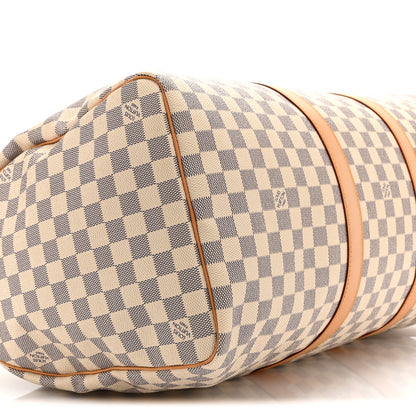 Louis Vuitton Damier Azur Keepall 50 8 of 9