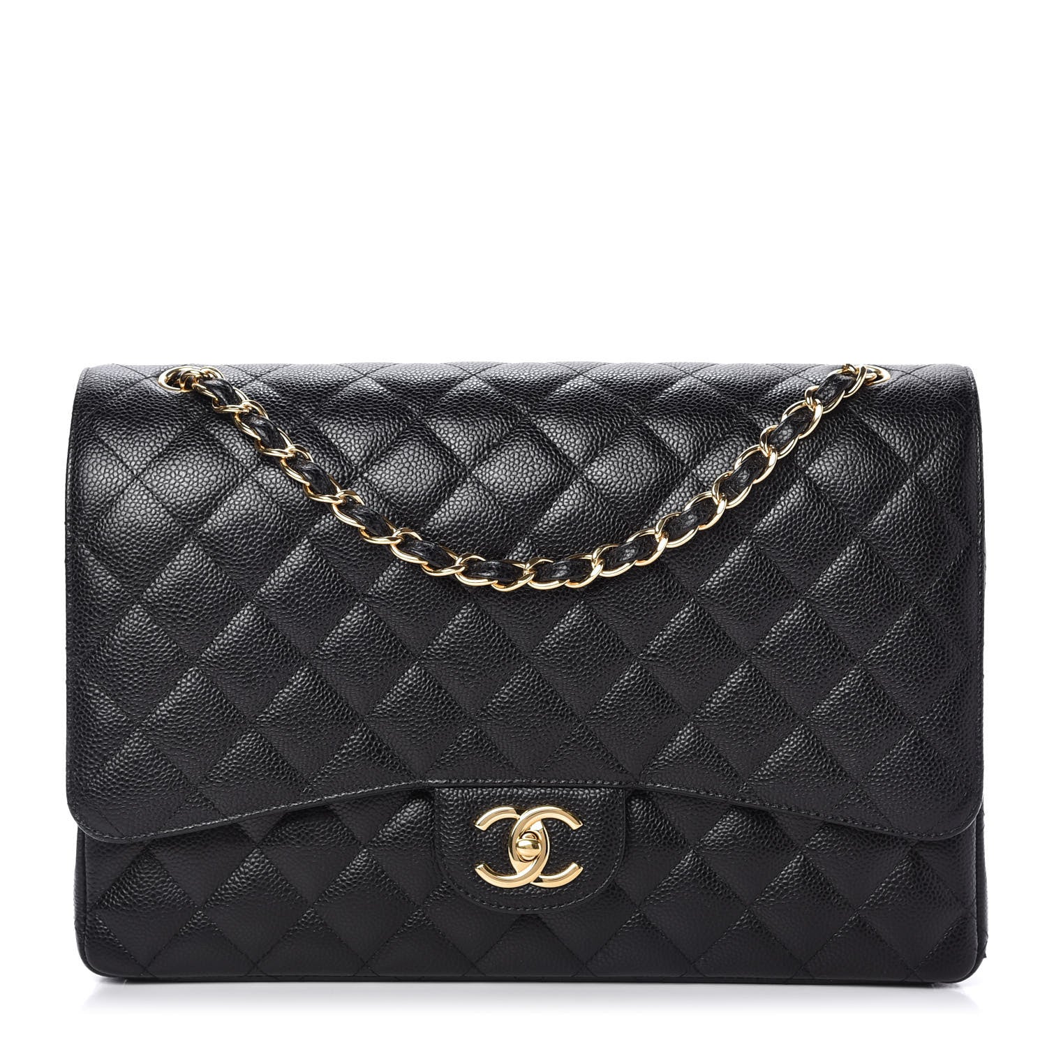 Chanel Caviar Quilted Maxi Double Flap Black 1 of 11