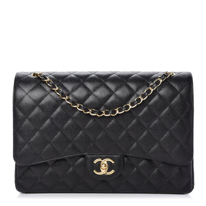 Chanel Caviar Quilted Maxi Double Flap Black 1 of 11