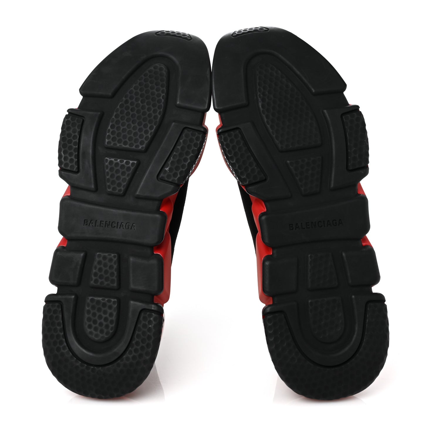 Neoprene Knit Mens Speed Clear Sole Sneakers 45 Black Red