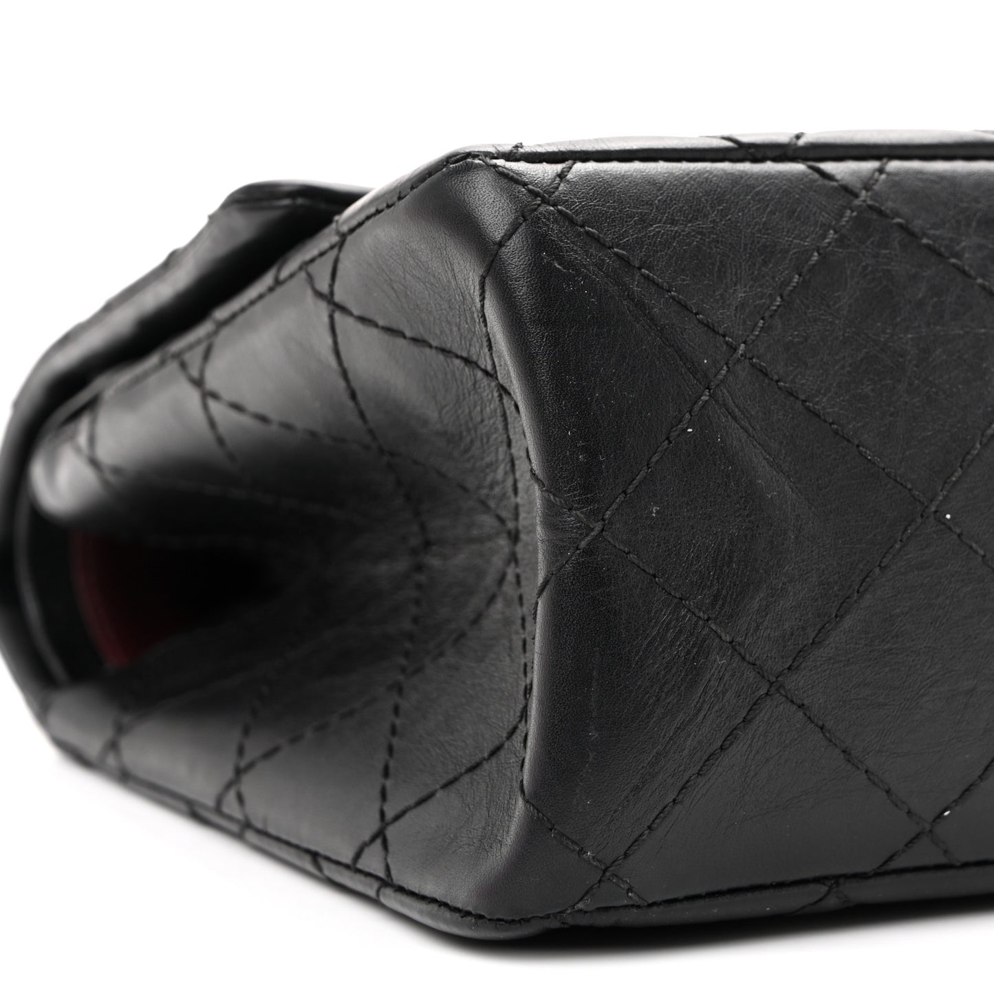 Aged Calfskin Quilted 2.55 Reissue 226 Flap Black