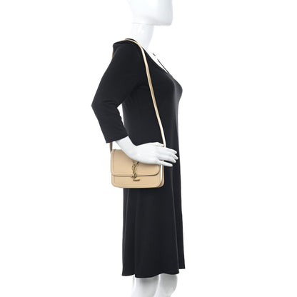 Saint Laurent Smooth Calfskin Small Solferino Satchel Ivory Natural 2 of 14