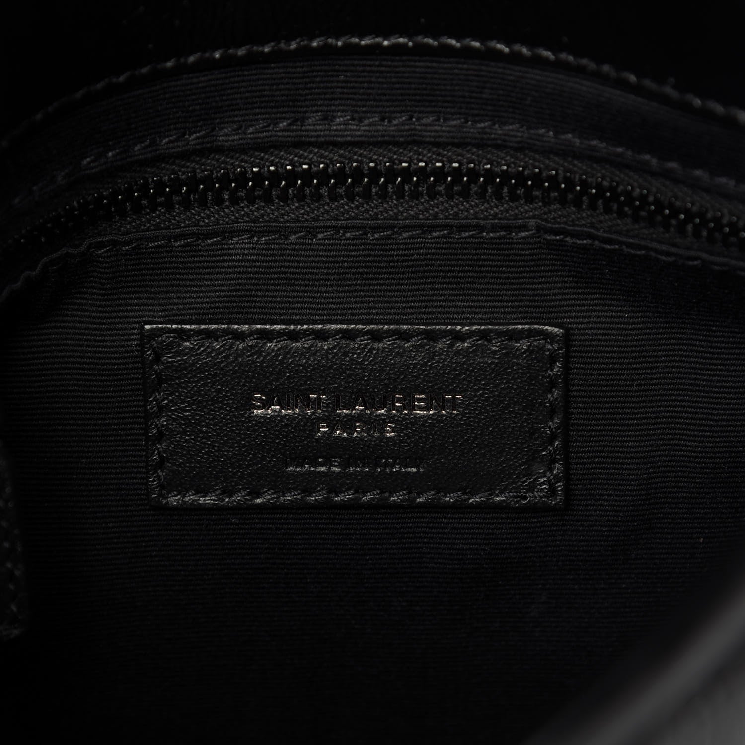Saint Laurent Crinkled Calfskin Matelasse Monogram Niki Chain Wallet Black 8 of 9