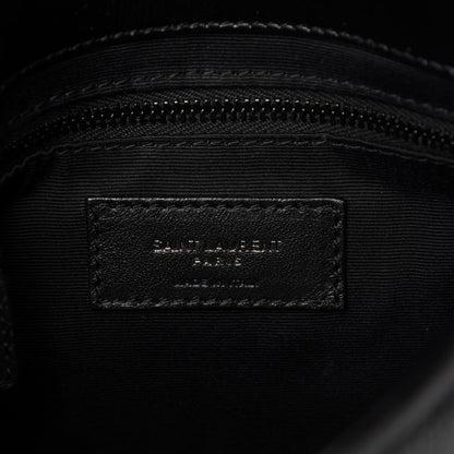 Saint Laurent Crinkled Calfskin Matelasse Monogram Niki Chain Wallet Black 8 of 9