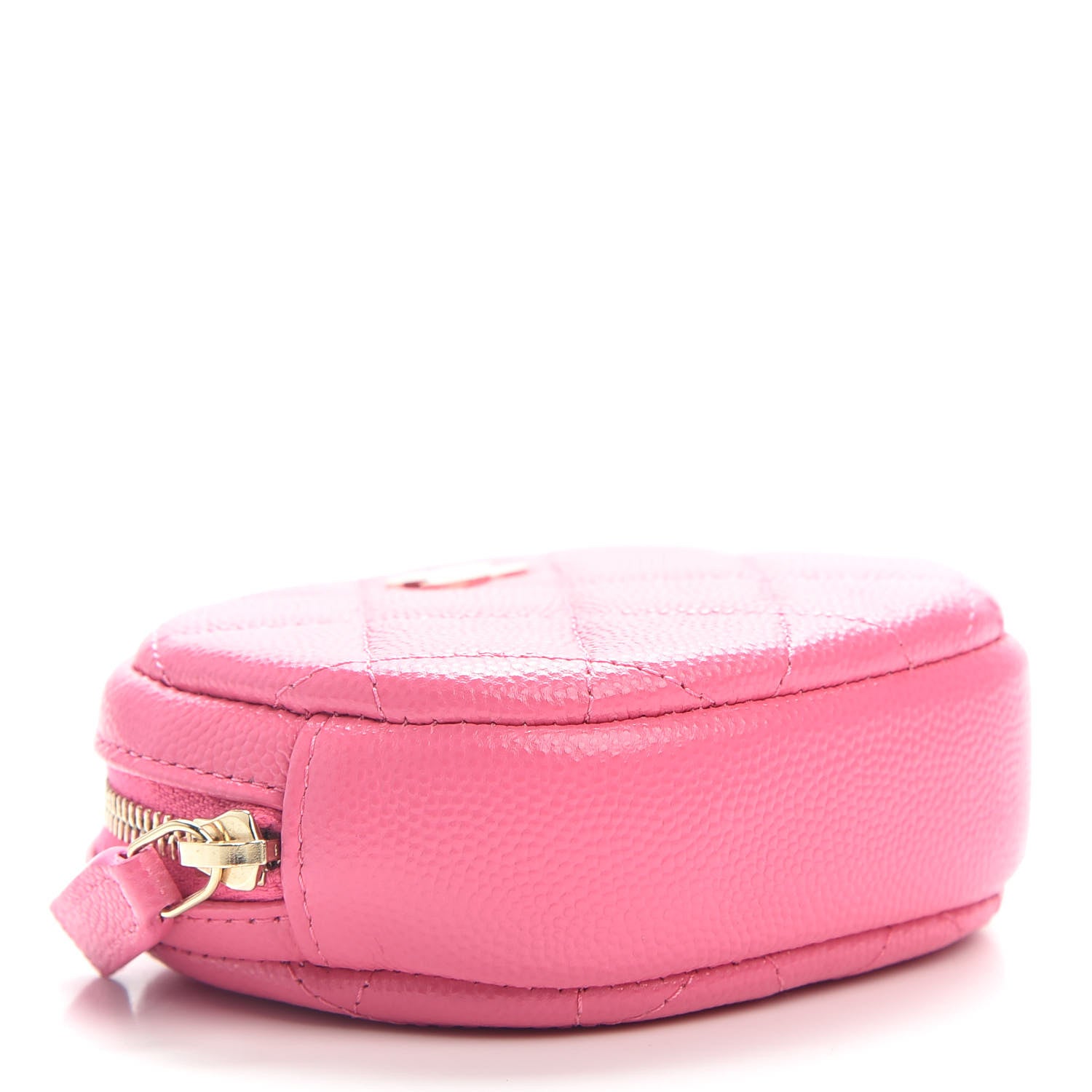 Chanel Caviar Quilted Zip Around Classic Coin Purse Pink 3 of 4