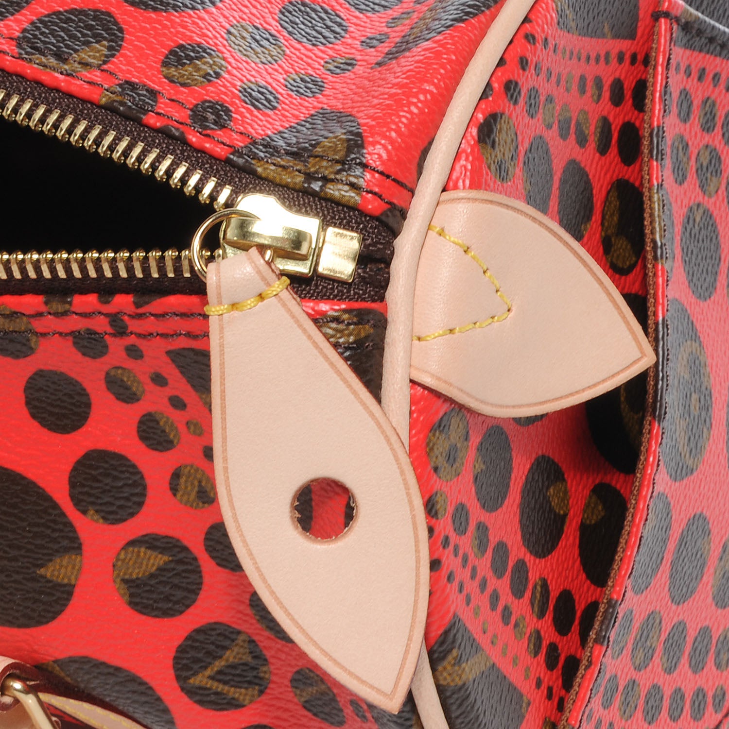 Louis Vuitton Monogram Kusama Pumpkin Dots Papillon 30 Red 9 of 9