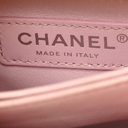Chanel Iridescent Caviar Quilted Mini Coco Handle Flap Pink 6 of 14