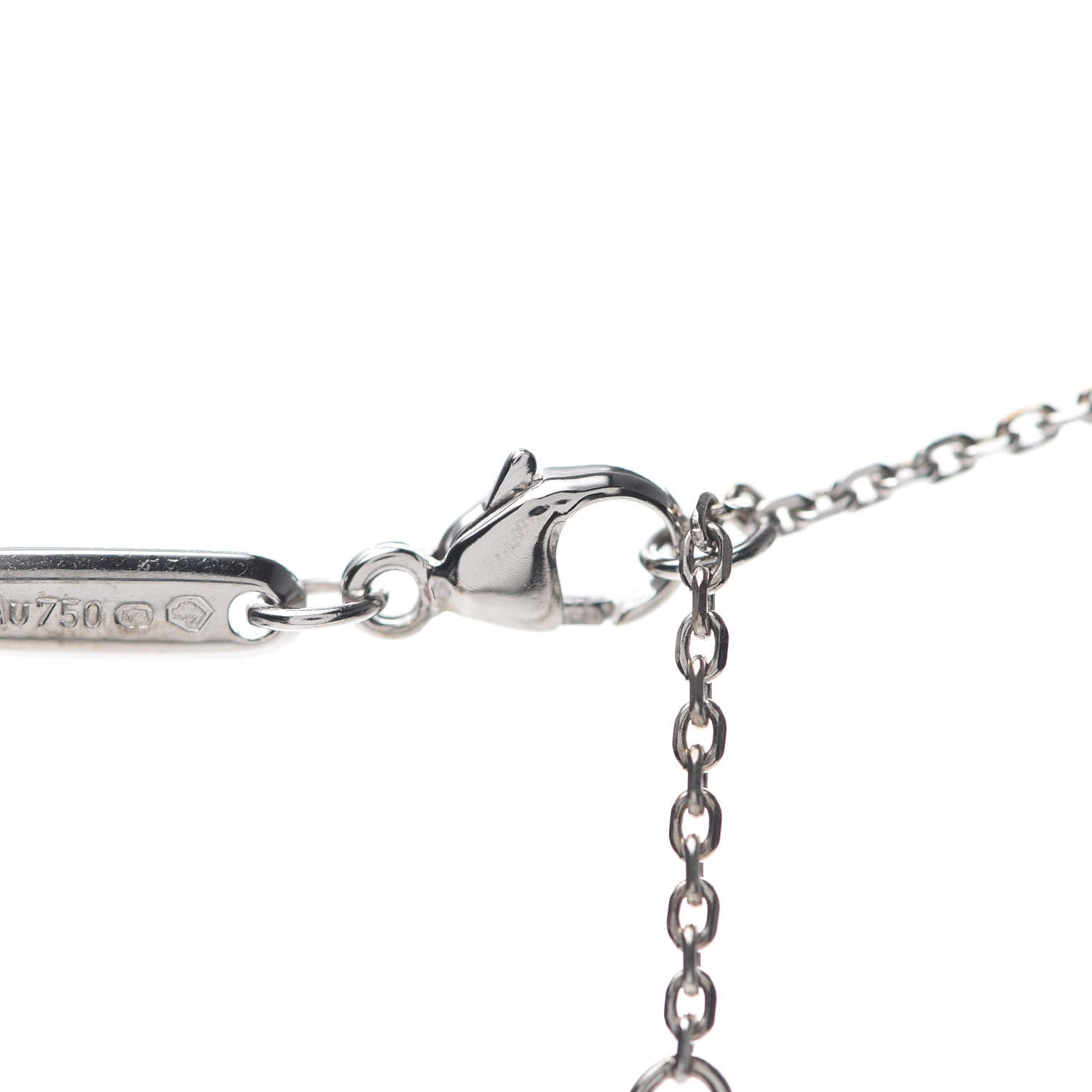 Chopard 18K White Gold Pave Diamond Good Luck Charms Evil Eye Pendant Necklace 8 of 9