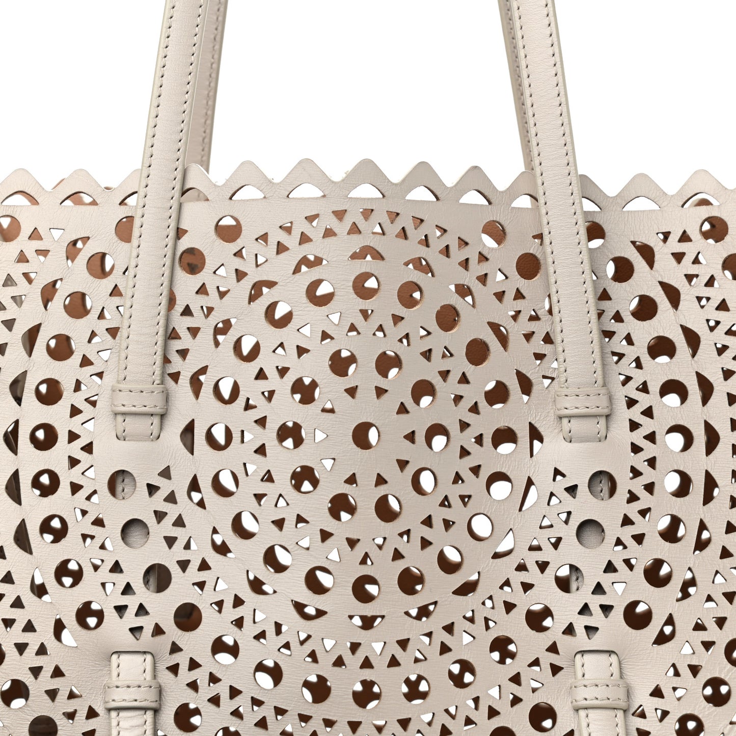 Lux Calfskin Vienne Mina 32 Bag Perle