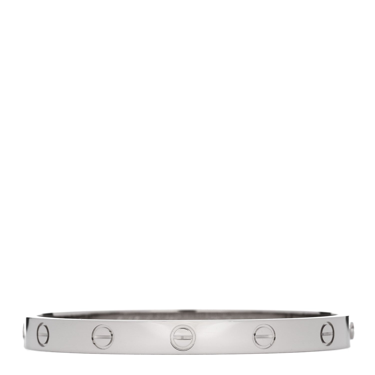 Cartier 18K White Gold LOVE Bracelet 17 2 of 8