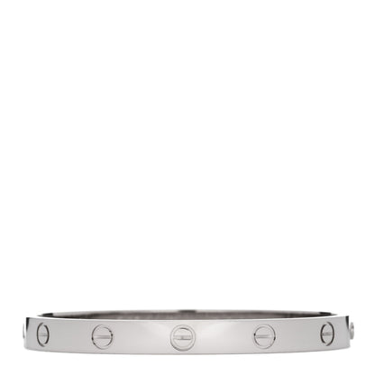 Cartier 18K White Gold LOVE Bracelet 17 2 of 8