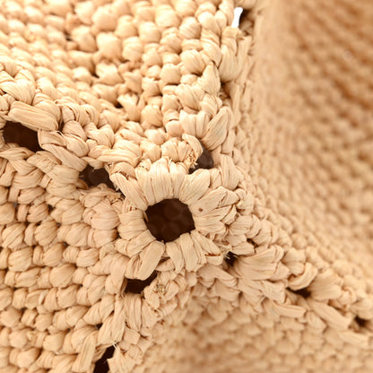 Loewe Raffia Calfskin Medium Puzzle Fold Tote Natural 11 of 12