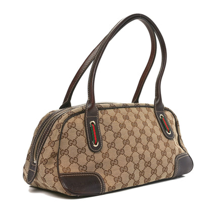 Gucci Monogram Small Princy Satchel Dark Brown 3 of 10