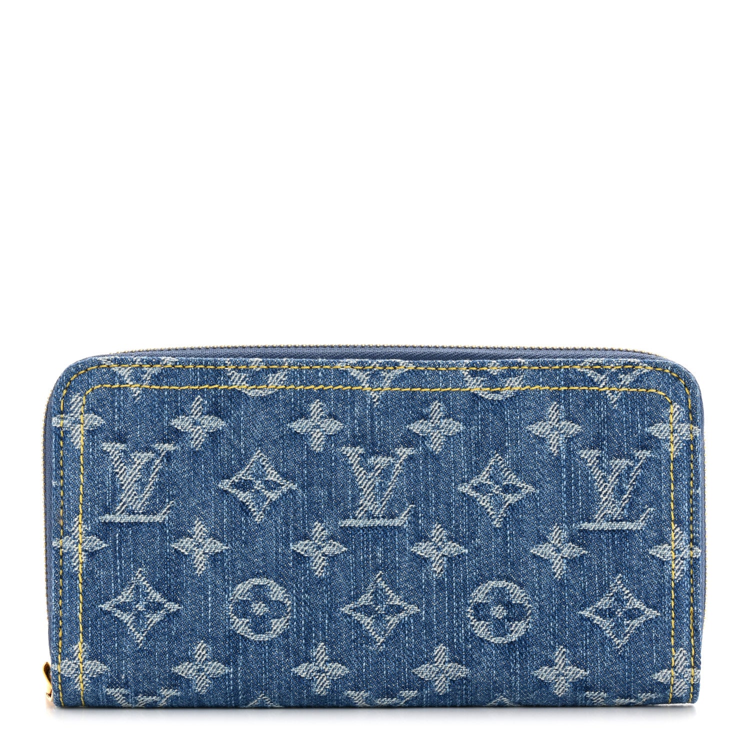 Louis Vuitton Monogram Denim Zippy Wallet NM Blue 1 of 7